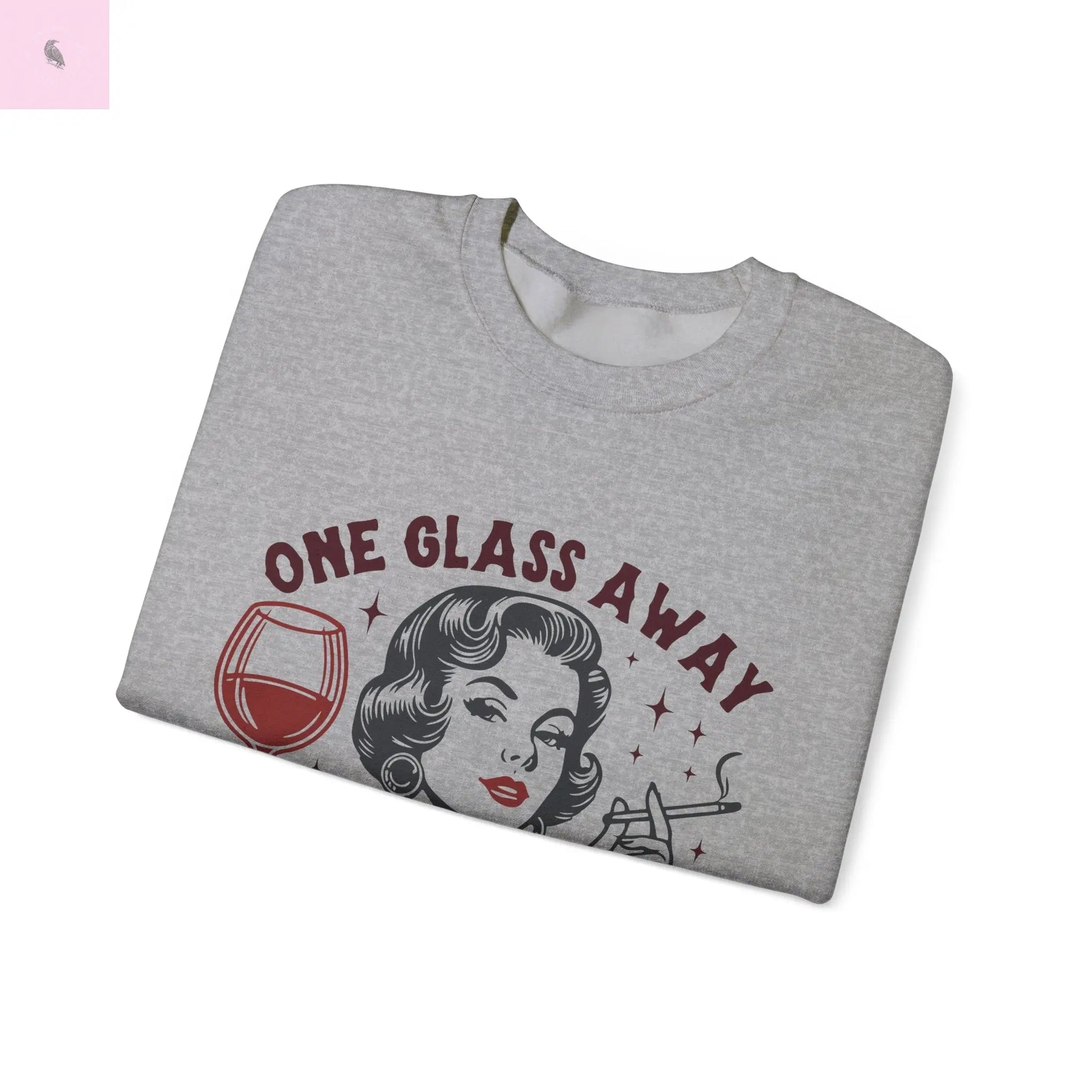 Wine Tasting Sweatshirt, Wine Lover Gift, Retro Unisex Crewneck, Vintage Jumper, Long Sleeve Shirt, Wine Tasting Outfit the flirty crow
