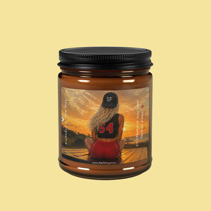 San Francisco football fan candle, Game Day Candle, Gift for 49er football fan, sports gift