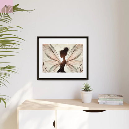 Framed Canvas Fairy wall art - The flirty crow