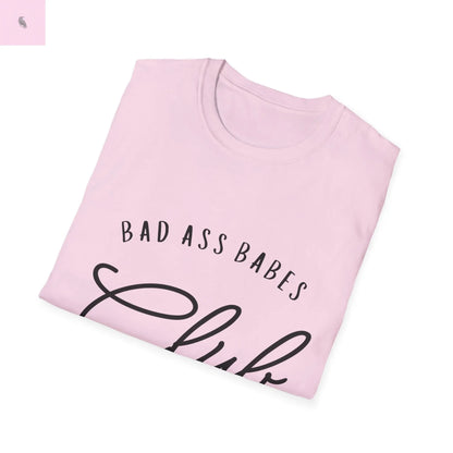 women's babes club unique fun cotton  Softstyle T-Shirt the flirty crow