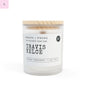 Frosted Glass Kansas City football lovers Candle The flirty crow