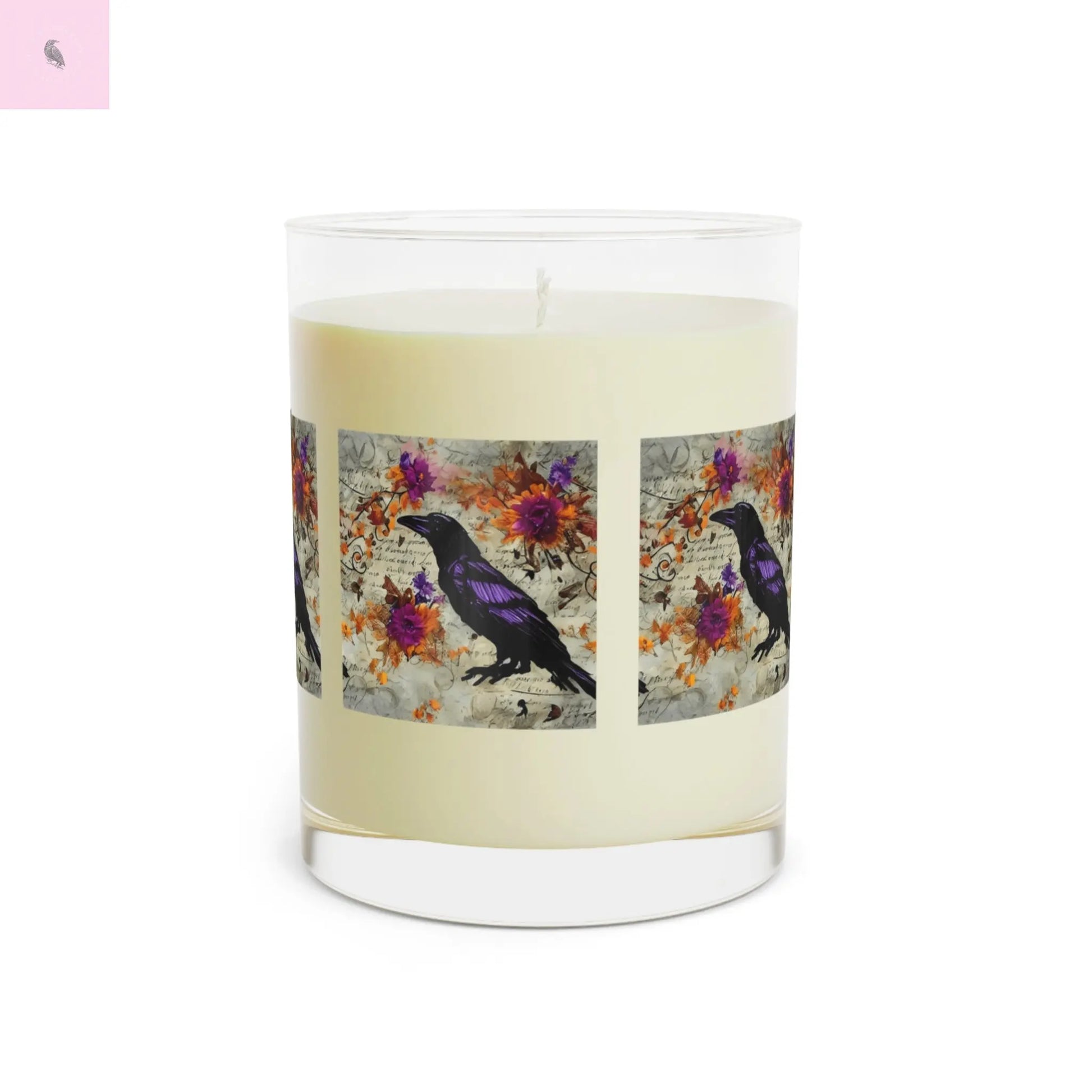 Soy Candle - Crow Lovers 11oz Glass the flirty crow