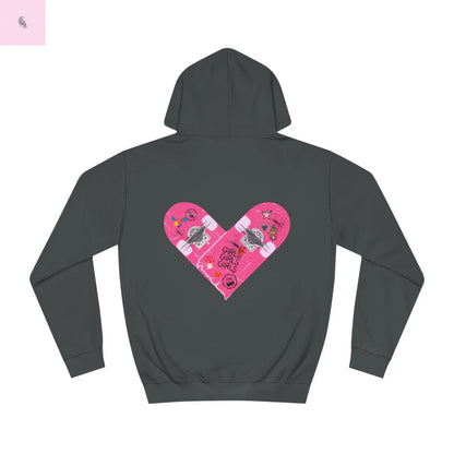 Skateboarding Hoodie - Unisex College Hoodie The flirty crow