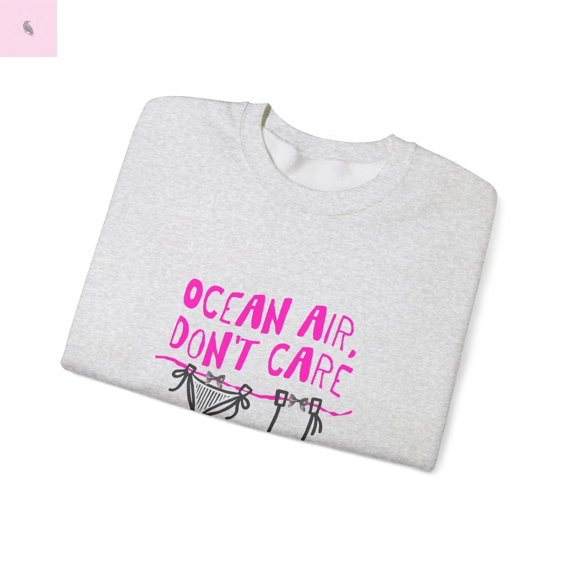 Beach Crewneck Sweatshirt ,Ocean lover, Summer Vibes Sweatshirt, beachy vibe,  Beach vacation Sweater, Casual Outfit, Summer Apparel Printify