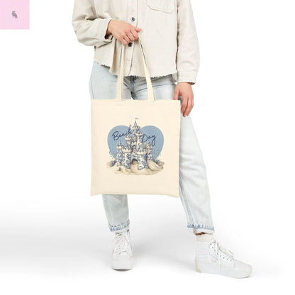 Beach Day Cotton Canvas Tote Bag, Eco-Friendly Shopping Bag, Vacation Bag, Summer Tote, Gift for Beach Lovers, Casual Everyday Use The flirty crow