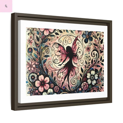 Framed Canvas Fairy art - The flirty crow