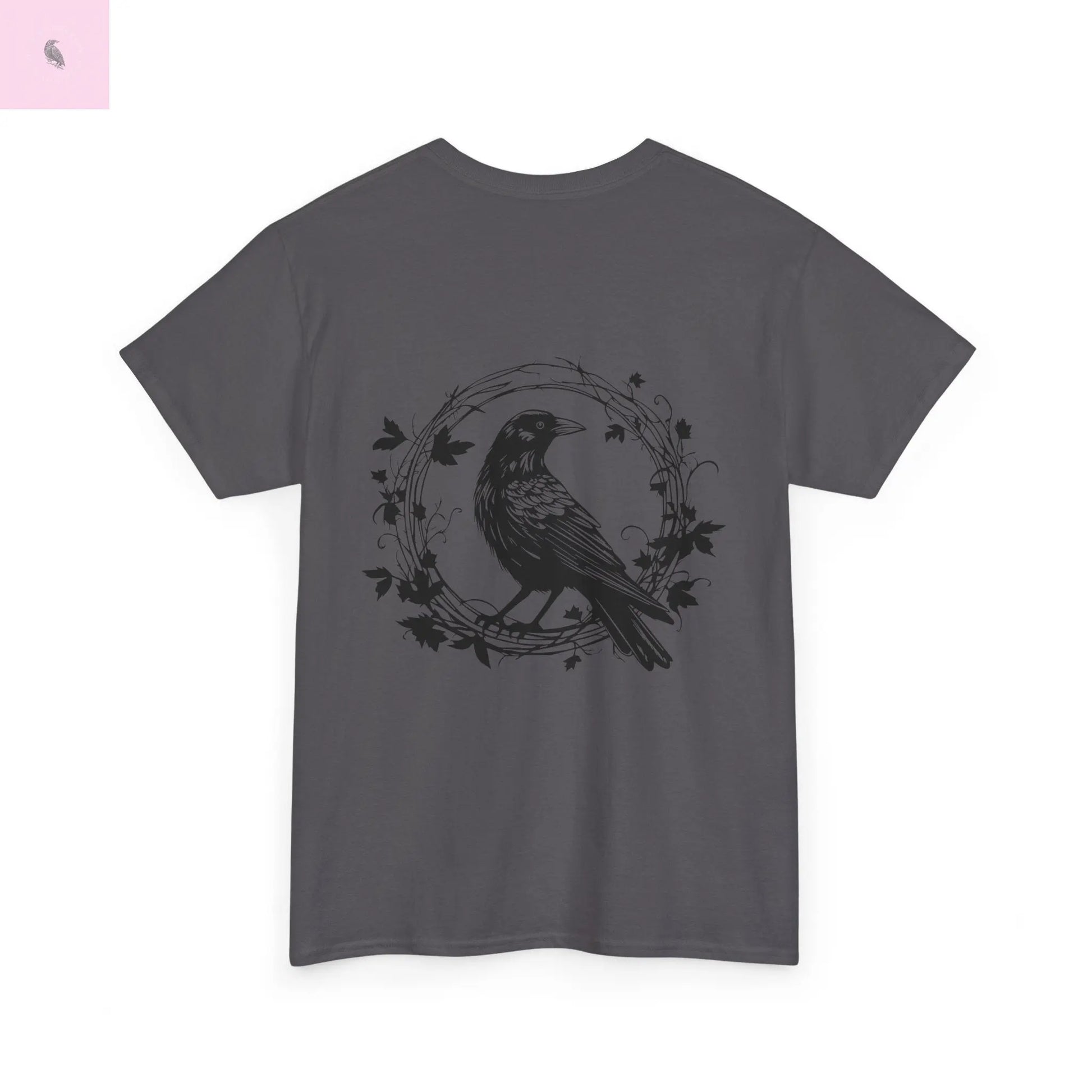 Unisex  beautiful crow  Cotton Tee. if you like crows get this! quality cotton, fun, and beautiful the flirty crow