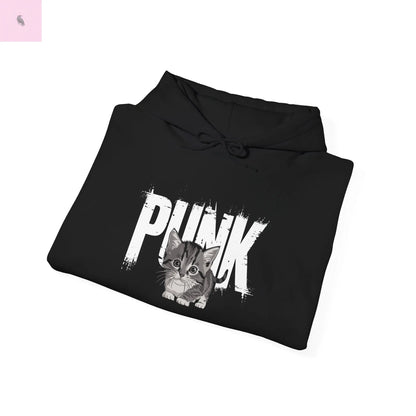 Punk Rock Cat Hoodie the flirty crow