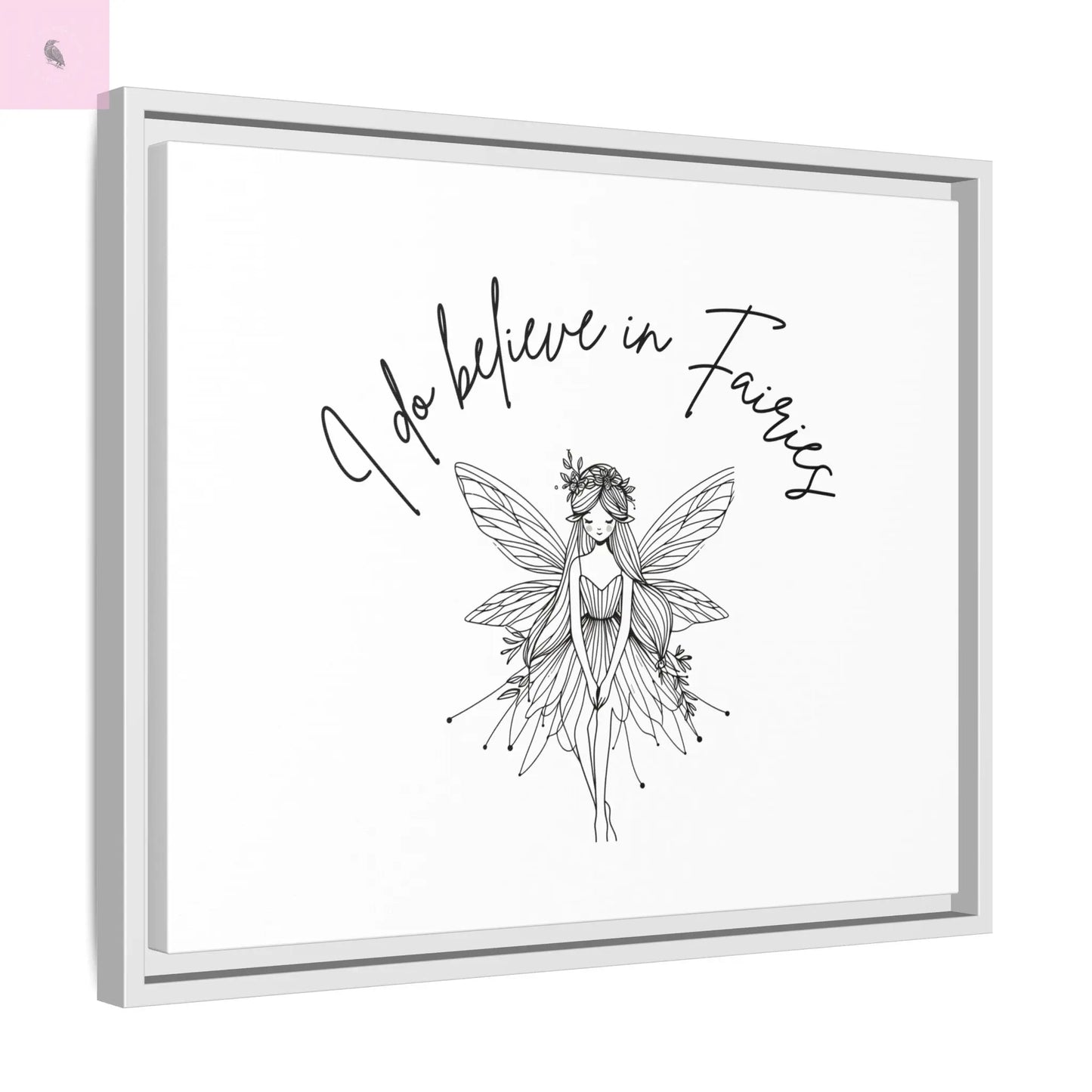 Fairies Canvas, Framed (Multi-color) - The flirty crow