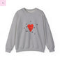 Heart Love Crewneck Sweatshirt The flirty crow