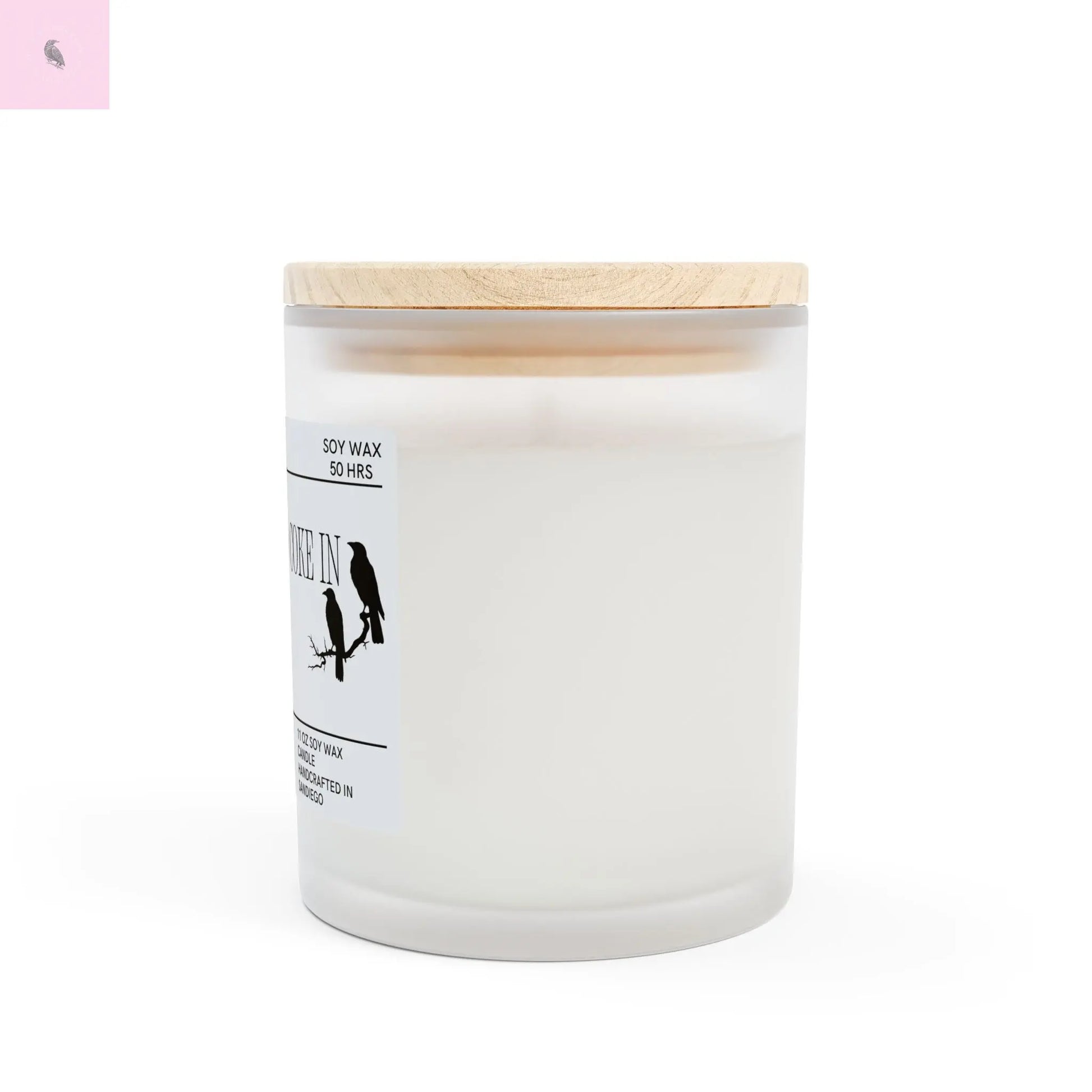 Party Candle - Frosted Glass Candle, 11oz the flirty crow