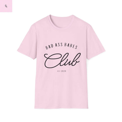 women's babes club unique fun cotton  Softstyle T-Shirt the flirty crow