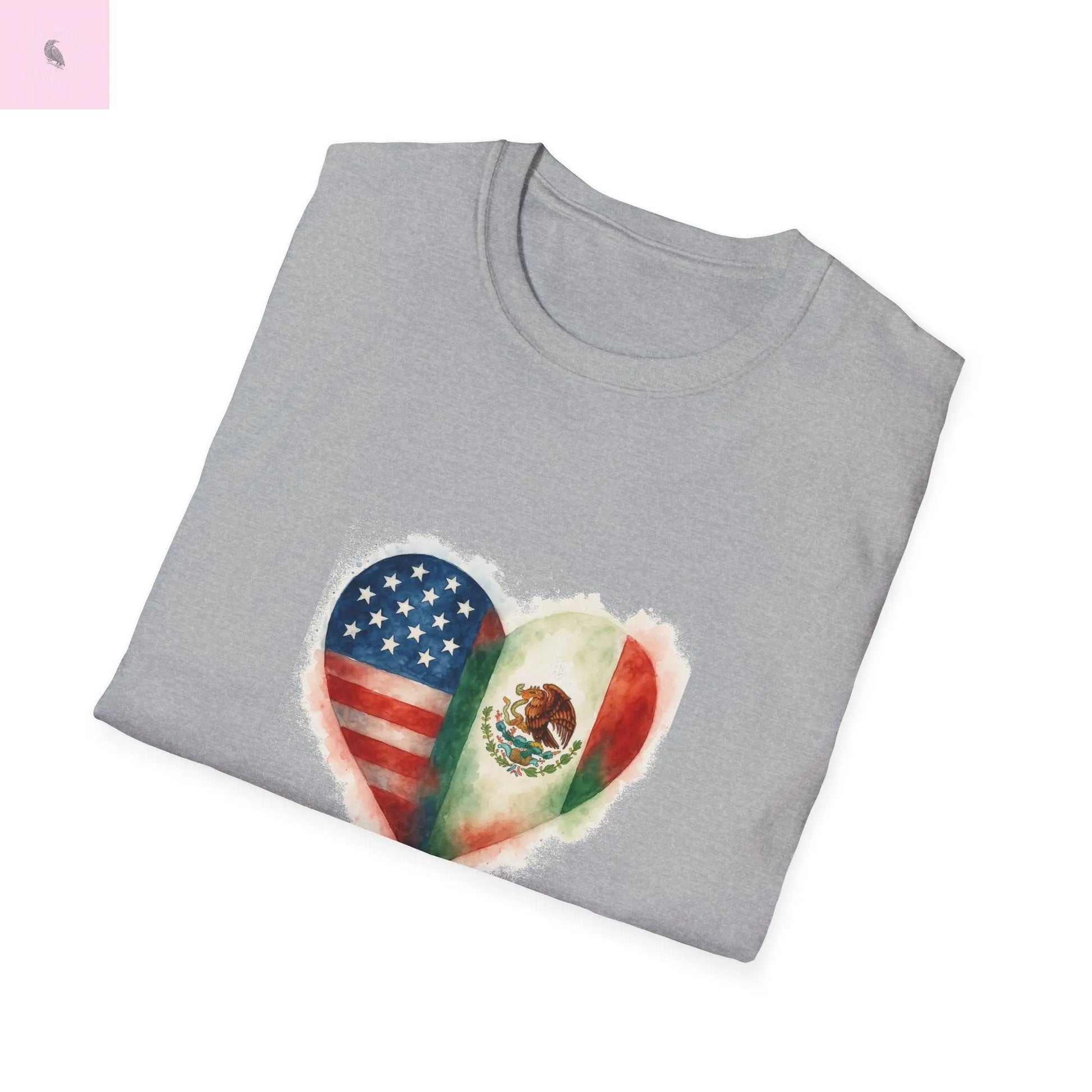 Hispanic Heritage Mexico America Flags Unisex T-Shirt The flirty crow