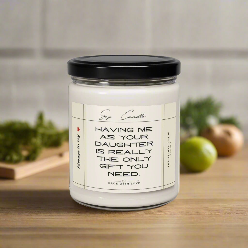 Soy Candle, Daughter Gift for Mom, Mother's Day, Birthday Gift, Aromatherapy Printify