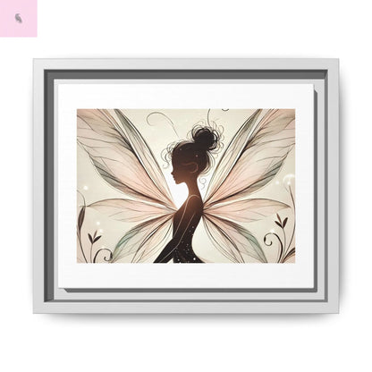 Framed Canvas Fairy wall art - The flirty crow