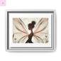 Framed Canvas Fairy wall art - The flirty crow