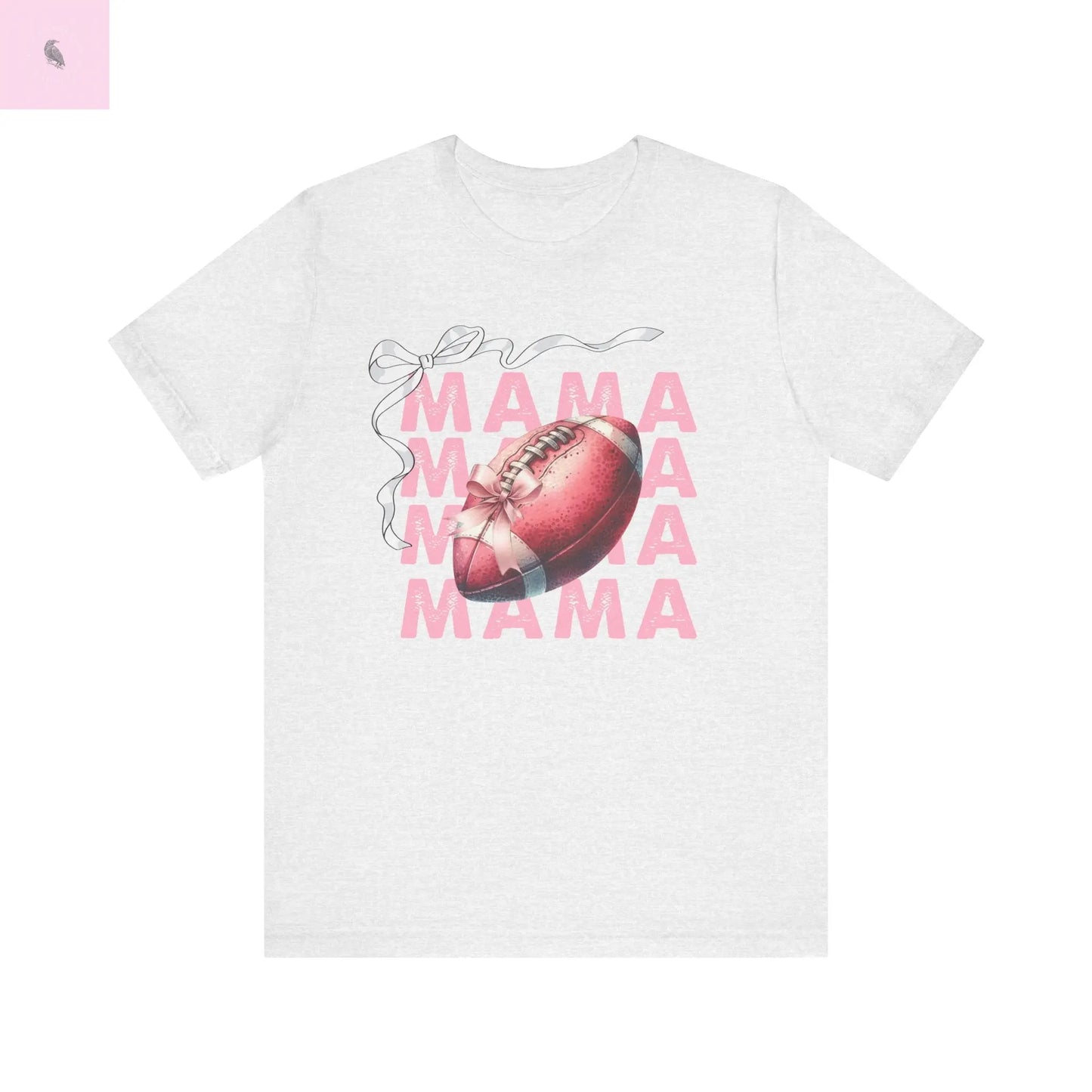 Football mama graphic soft cotton short sleeve quality printed  tee. Sports lover gift. the flirty crow
