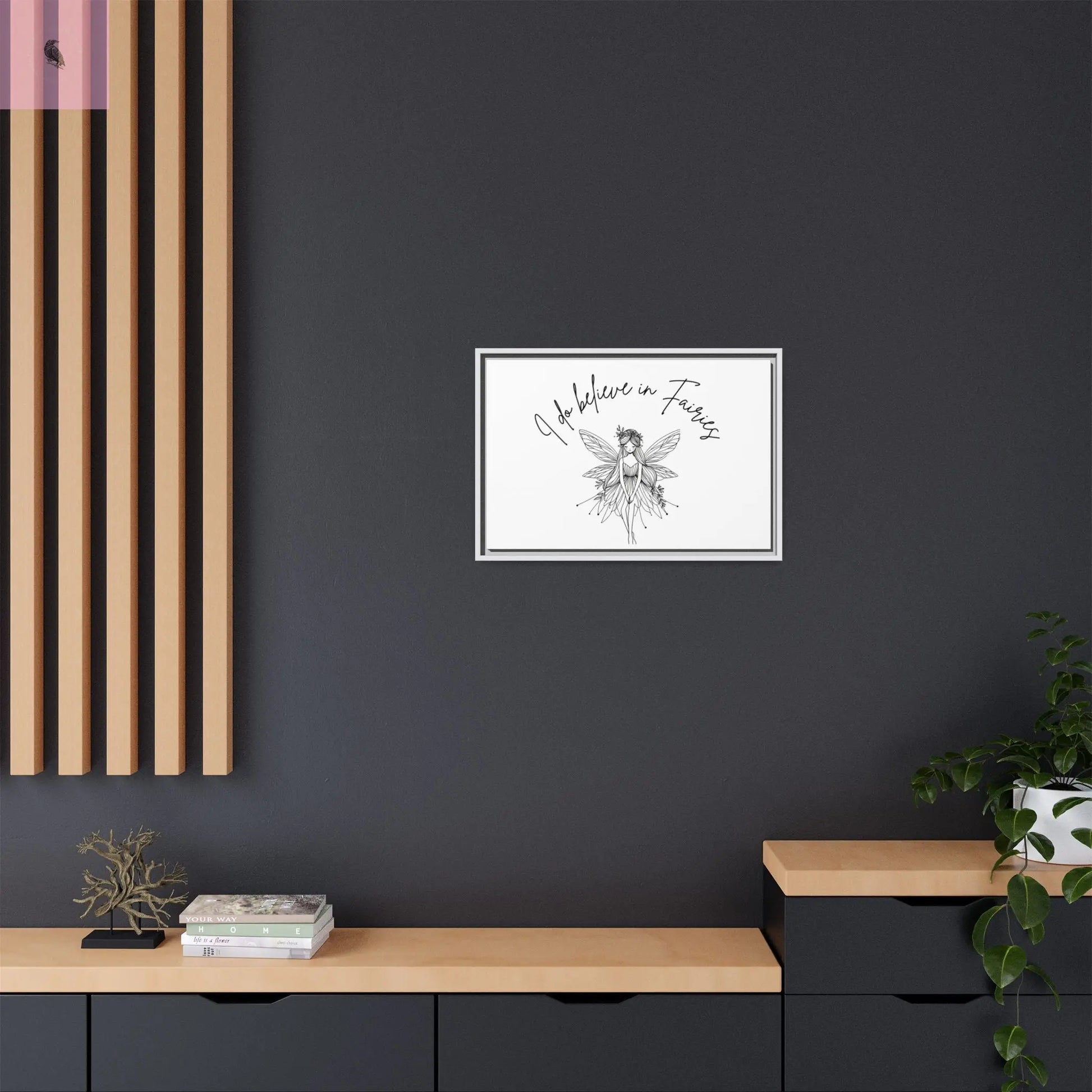 Fairies Canvas, Framed (Multi-color) - The flirty crow