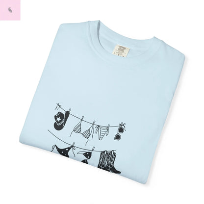 Cowgirl Summer Unisex Tee, Comfort Colors Beach Top, cowgirl style,Gift for Her, Vacation vibes, beach lover tee The flirty crow