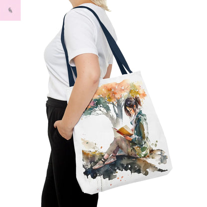 Reading Tote Bag, Literary Gift, Book Lover Tote, Eco-Friendly Bag, readers shopping Tote, book club bag The flirty crow