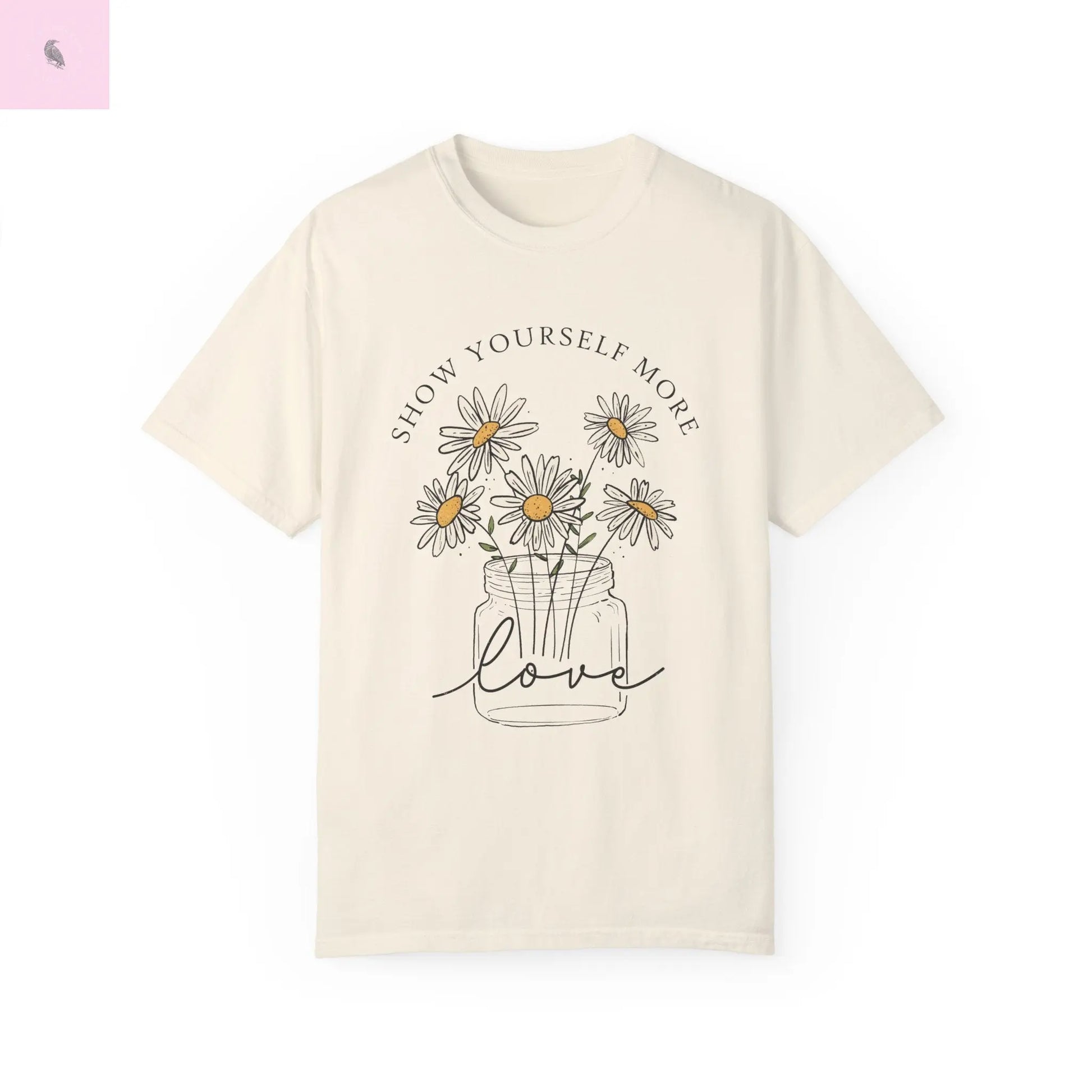 Sunflowers tshirt, positive, unisex cotton sunflower tshirt. High quality tee the flirty crow