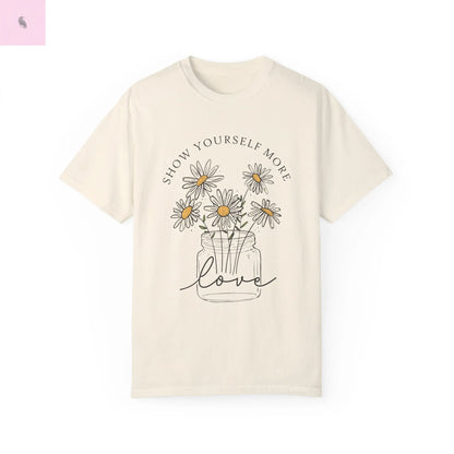Sunflowers tshirt, positive, unisex cotton sunflower tshirt. High quality tee the flirty crow