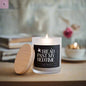 Frosted Glass Candle - "I Read Past My Bedtime" - Cozy Home Decor - Ideal Gift for Book Lovers The flirty crow