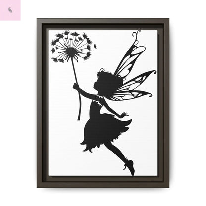 Framed canvas Fairy Silhouette Wall Art, Fairy lover Home Decor, Whimsical Framed Canvas, Fairy Gift, Kids Room Decoration, Nursery Art The flirty crow