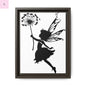 Framed canvas Fairy Silhouette Wall Art, Fairy lover Home Decor, Whimsical Framed Canvas, Fairy Gift, Kids Room Decoration, Nursery Art The flirty crow