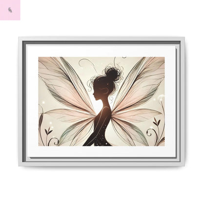 Framed Canvas Fairy wall art - The flirty crow