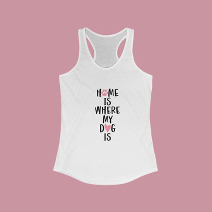 Dog lovers racerback tank top