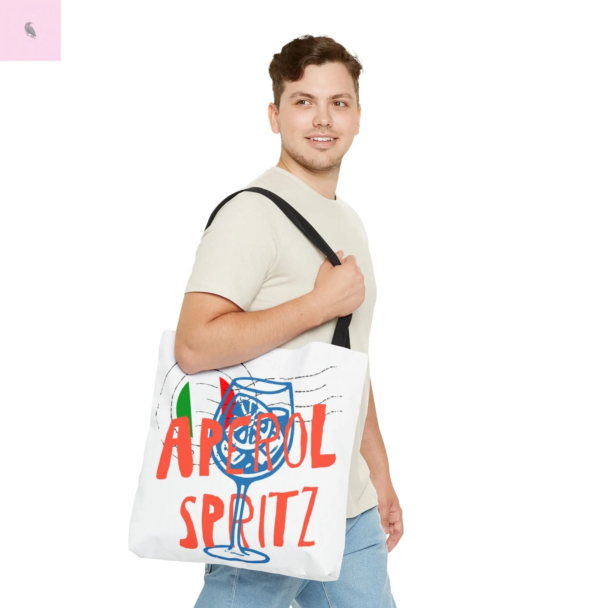 Aperol Spritz Tote Bag, Stylish Beach Bag, Summer Accessory, Gift for Cocktail Lovers, Travel Bag, Fun Party Tote The flirty crow