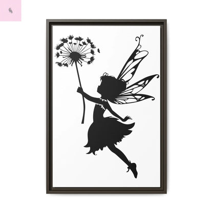 Framed canvas Fairy Silhouette Wall Art, Fairy lover Home Decor, Whimsical Framed Canvas, Fairy Gift, Kids Room Decoration, Nursery Art The flirty crow