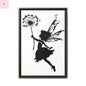 Framed canvas Fairy Silhouette Wall Art, Fairy lover Home Decor, Whimsical Framed Canvas, Fairy Gift, Kids Room Decoration, Nursery Art The flirty crow