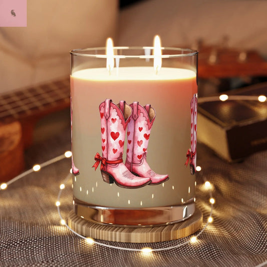 Scented Candle - Cowboy Girl Heart Candle, 11oz The flirty crow