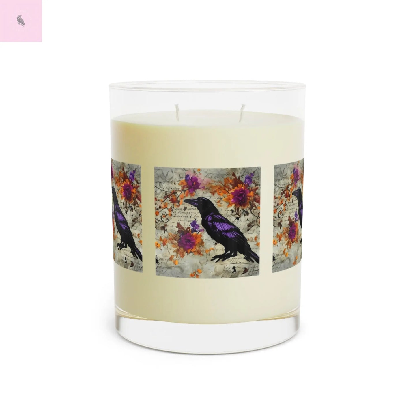 Soy Candle - Crow Lovers 11oz Glass the flirty crow