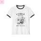 Corgi Dog Lover Ringer Tee short sleeve black and white the flirty crow