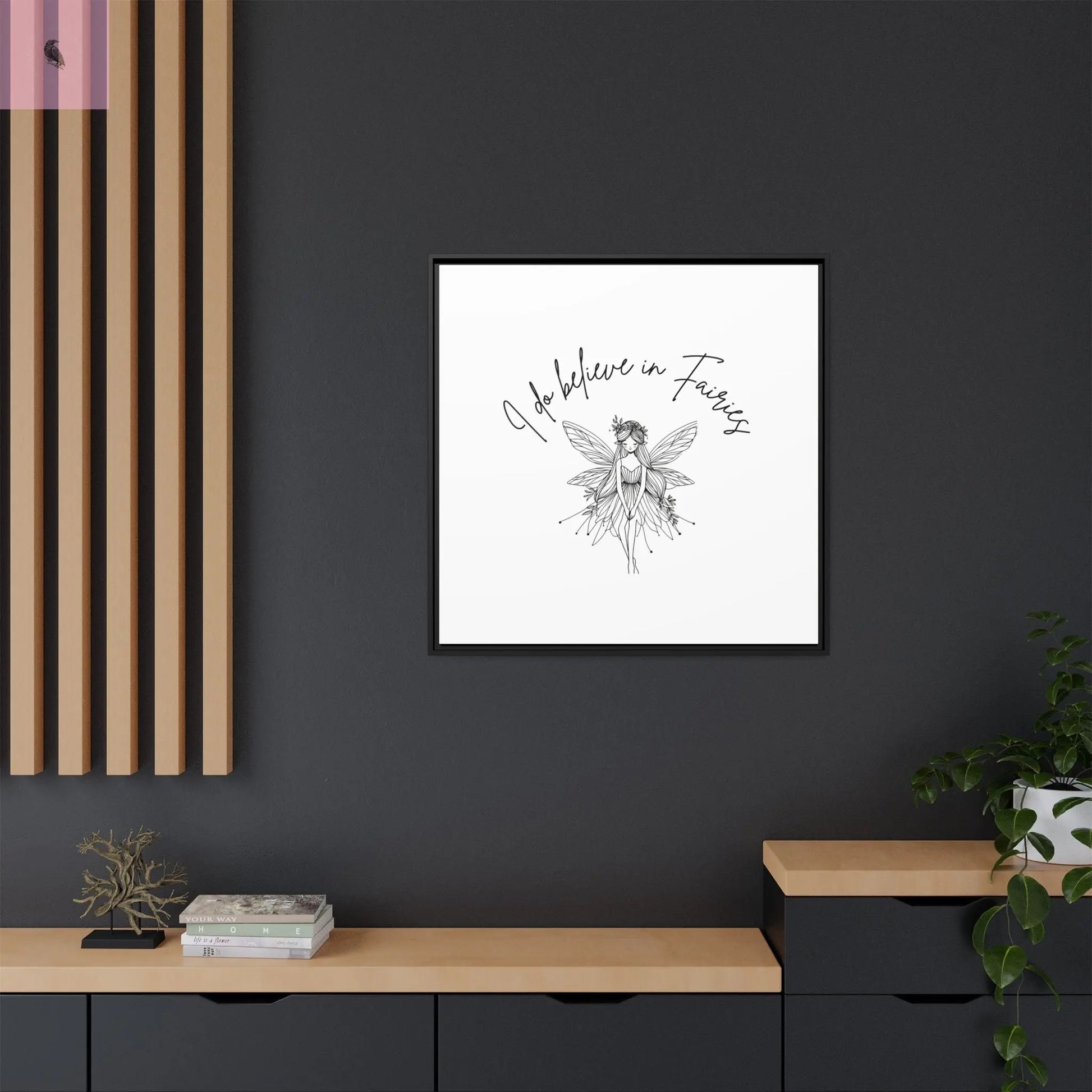 Fairies Canvas, Framed (Multi-color) - The flirty crow