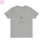 Free Bird Soft Cotton T-Shirt, Trendy Minimalist Bella+ Canvas Tee, Comfy Short Sleeve Shirt, Multiple Colors - Unisex Jersey Top bird lover gift birds the flirty crow