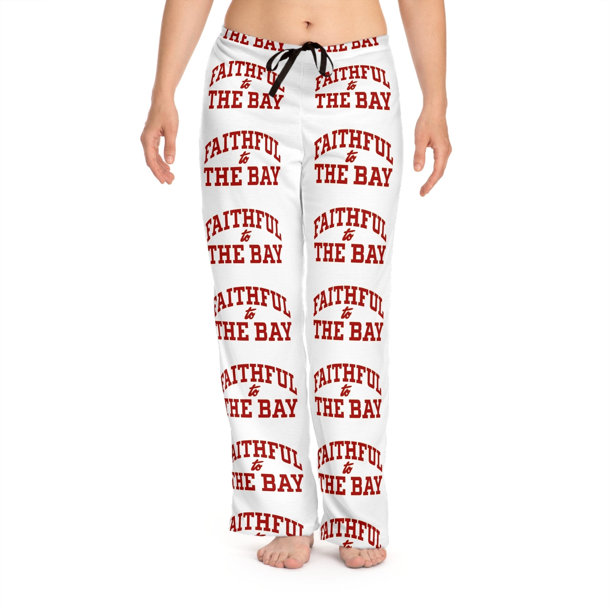 49ers Women's Pajama Pants, Faithful to the Bay,Niners Sleepwear, 49er  Loungewear, Gift for 49ers fans Printify