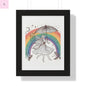 Framed  fairy whimsical Wall Art - The flirty crow