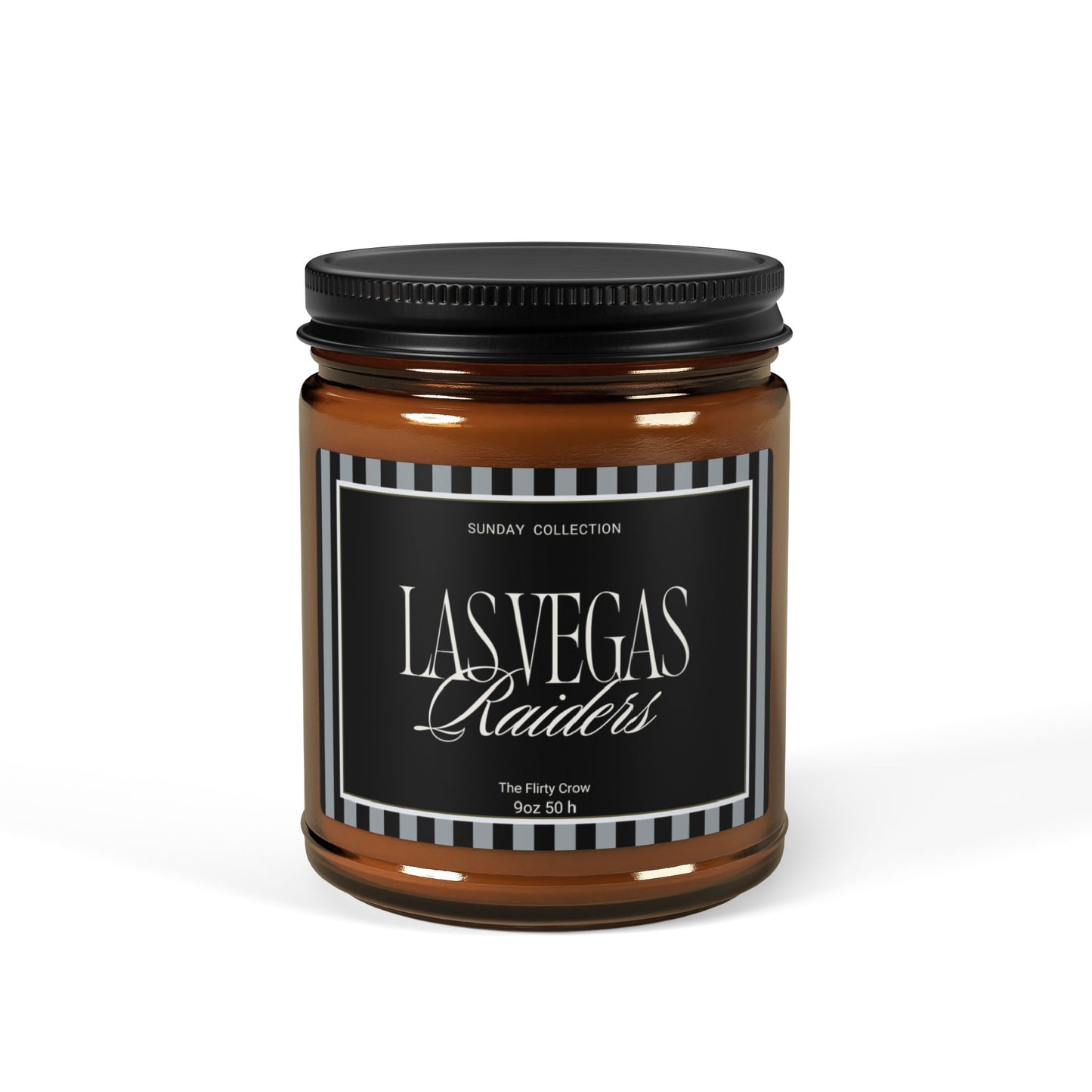 Las Vegas Raiders Scented Soy Candle for game day