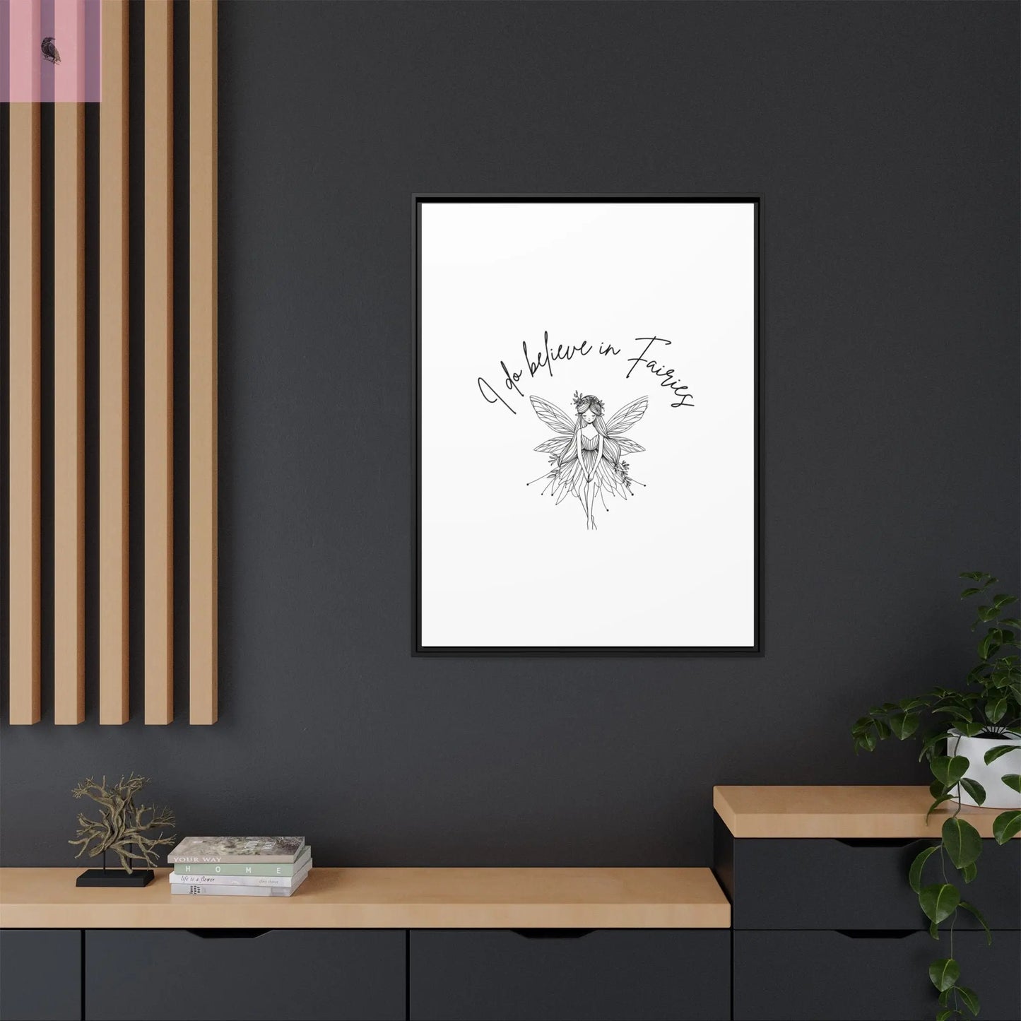 Fairies Canvas, Framed (Multi-color) - The flirty crow