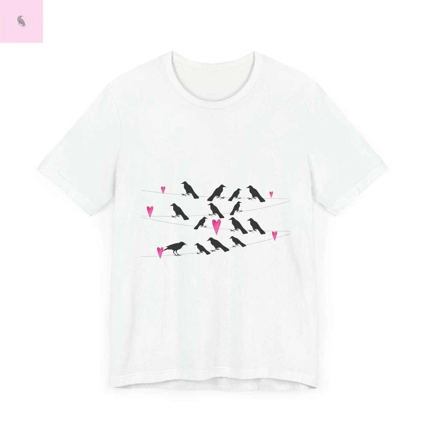 Crow Bird Lover T-Shirt - Unisex Jersey Short Sleeve Tee The flirty crow