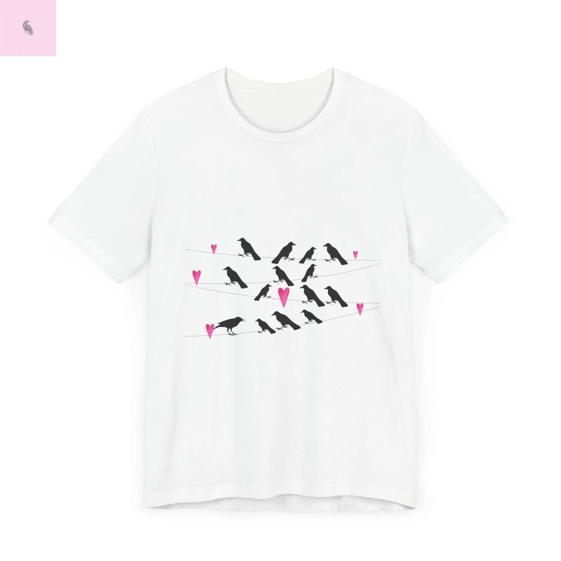 Crow Bird Lover T-Shirt - Unisex Jersey Short Sleeve Tee The flirty crow