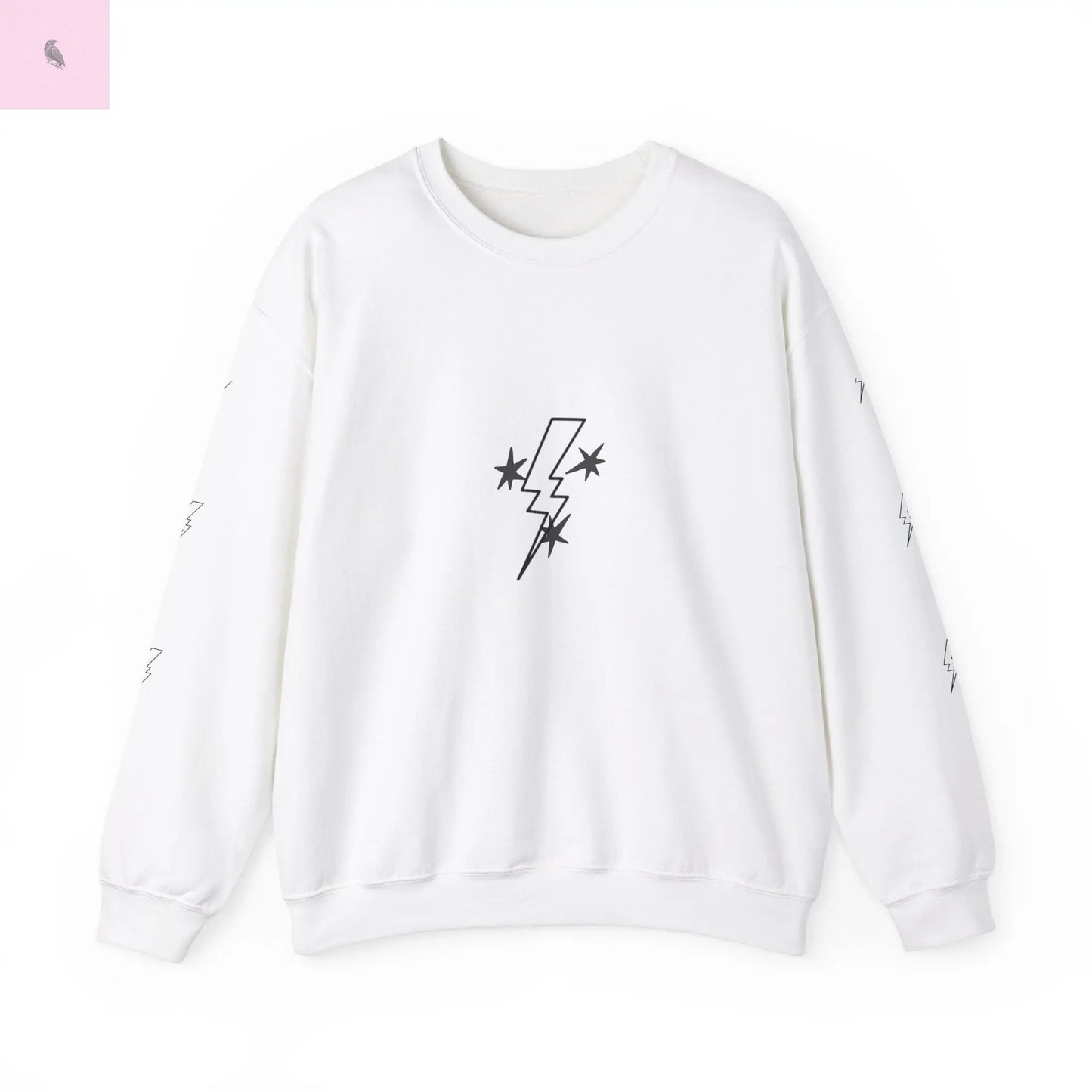Lightning Bolt Crewneck Sweatshirt the flirty crow