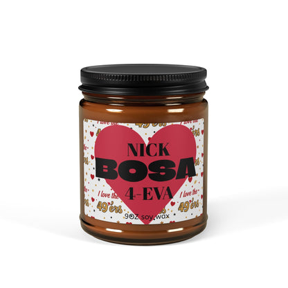 Nick Bosa 49ers Game Day Soy Candle Amber Jar (9oz) The flirty crow