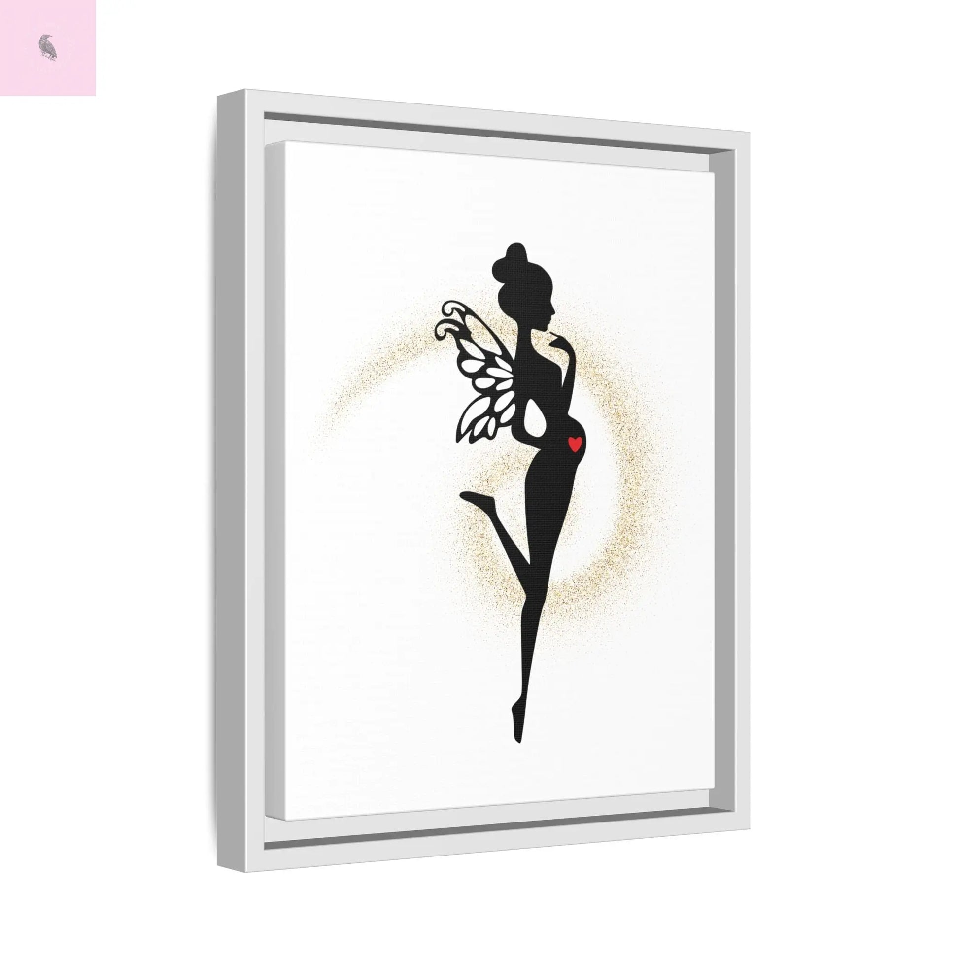 Framed Fairy Art Print - Enchanting Decor for Expecting Mothers, Baby Shower Gift, Elegant Nursery Wall Art, Whimsical Home Accent The flirty crow