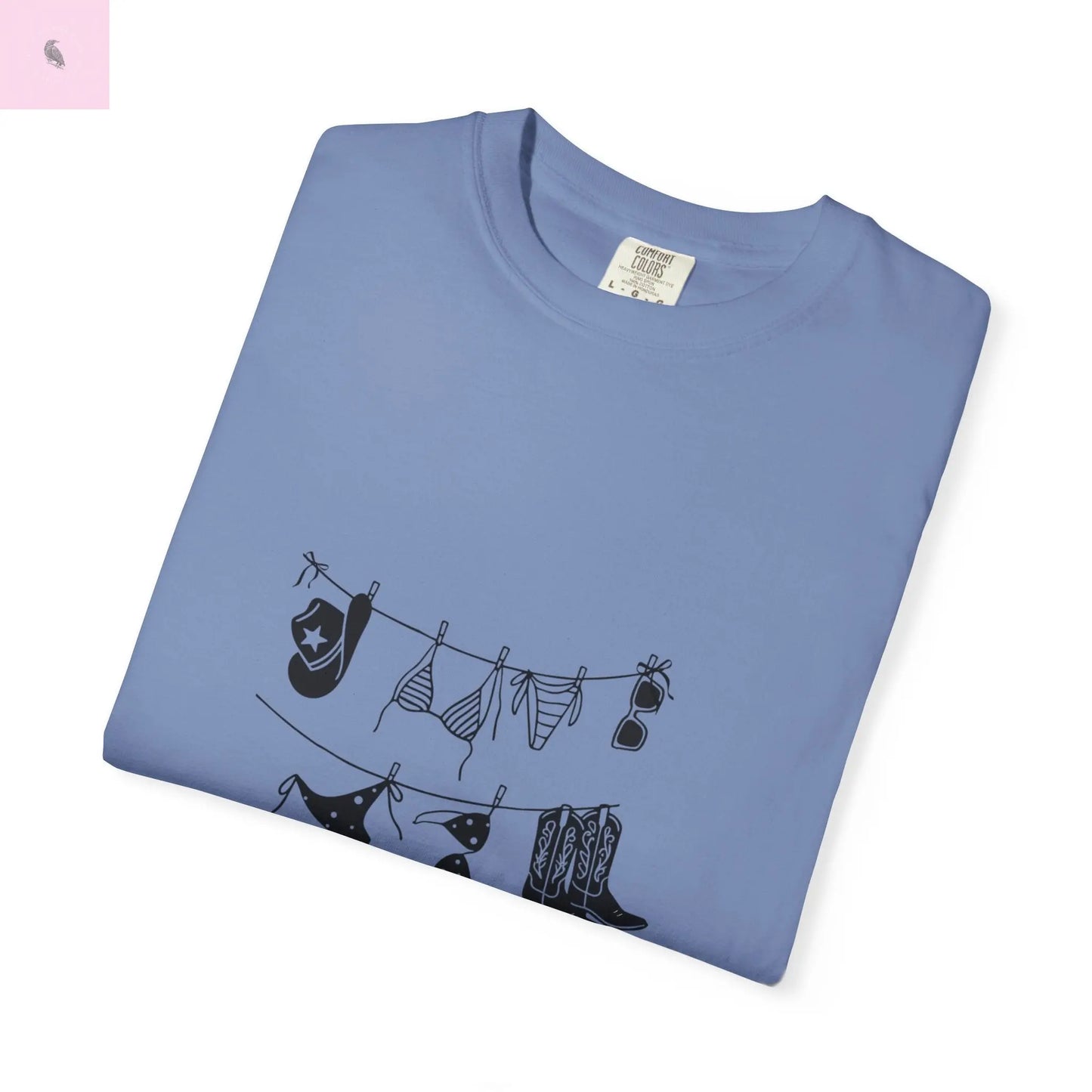 Cowgirl Summer Unisex Tee, Comfort Colors Beach Top, cowgirl style,Gift for Her, Vacation vibes, beach lover tee The flirty crow