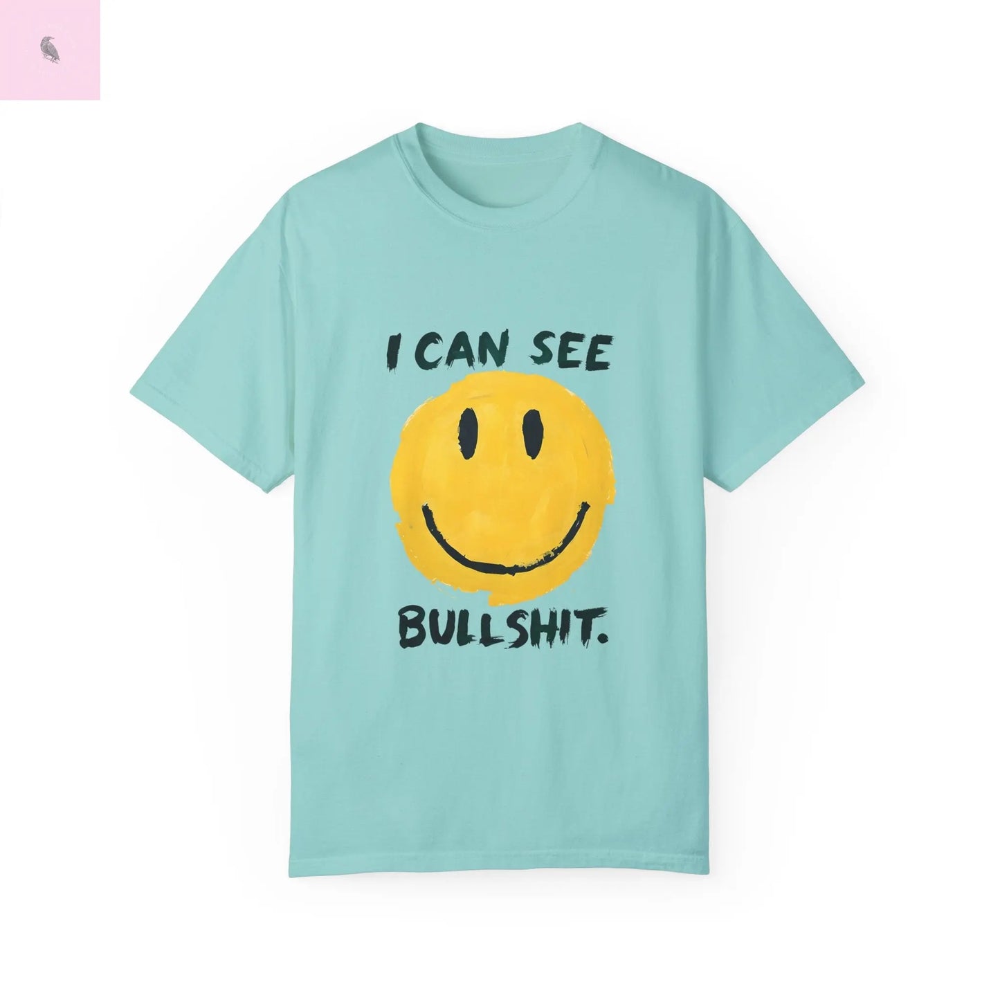 Funny Smiling Through the BS Unisex Tee - The flirty crow